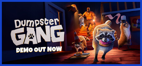 Official promotional image for Coyote House Games’s game, Dumpster Gang Lets Raccoons Run a Co-op Heist Sandbox.