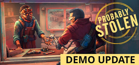 Official promotional image for Questing Goose Studio’s game, Probably Stolen Turns Shopkeeping Into a High-Stakes Next Fest Demo.